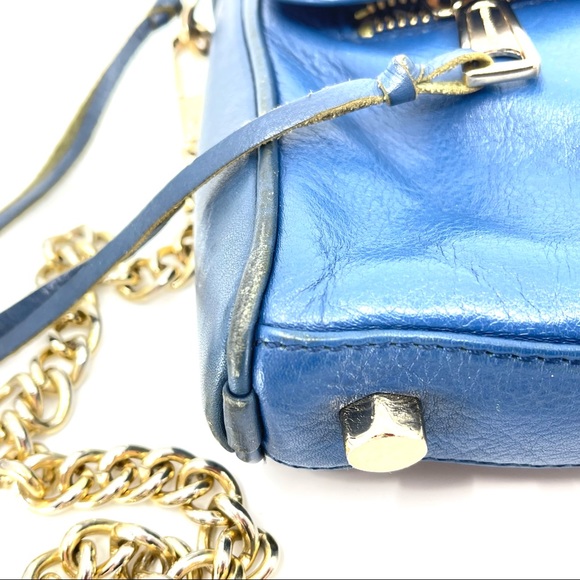 Rebecca Minkoff Mini MAC Chain Strap Crossbody Blu - Picture 8 of 12